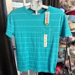 Cat & Jack Aqua Striped Tee